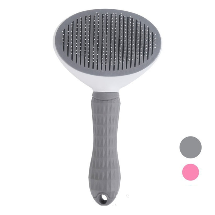 One-Click Self-Cleaning Pet Brush, 19 cm - image 1