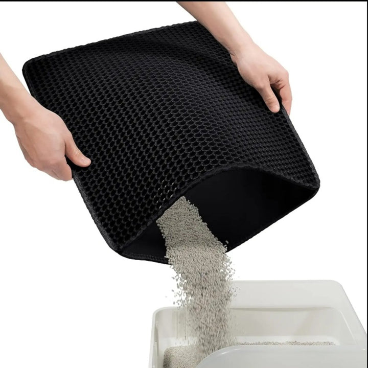 Double-Layer EVA Cat Litter Trapping Mat, 45 × 60 cm - image 1