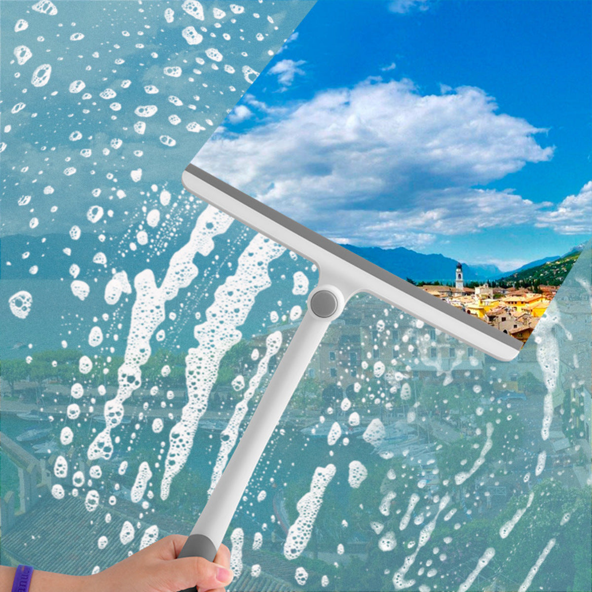 360° Pivoting Window & Shower Squeegee, 46 cm - image 2