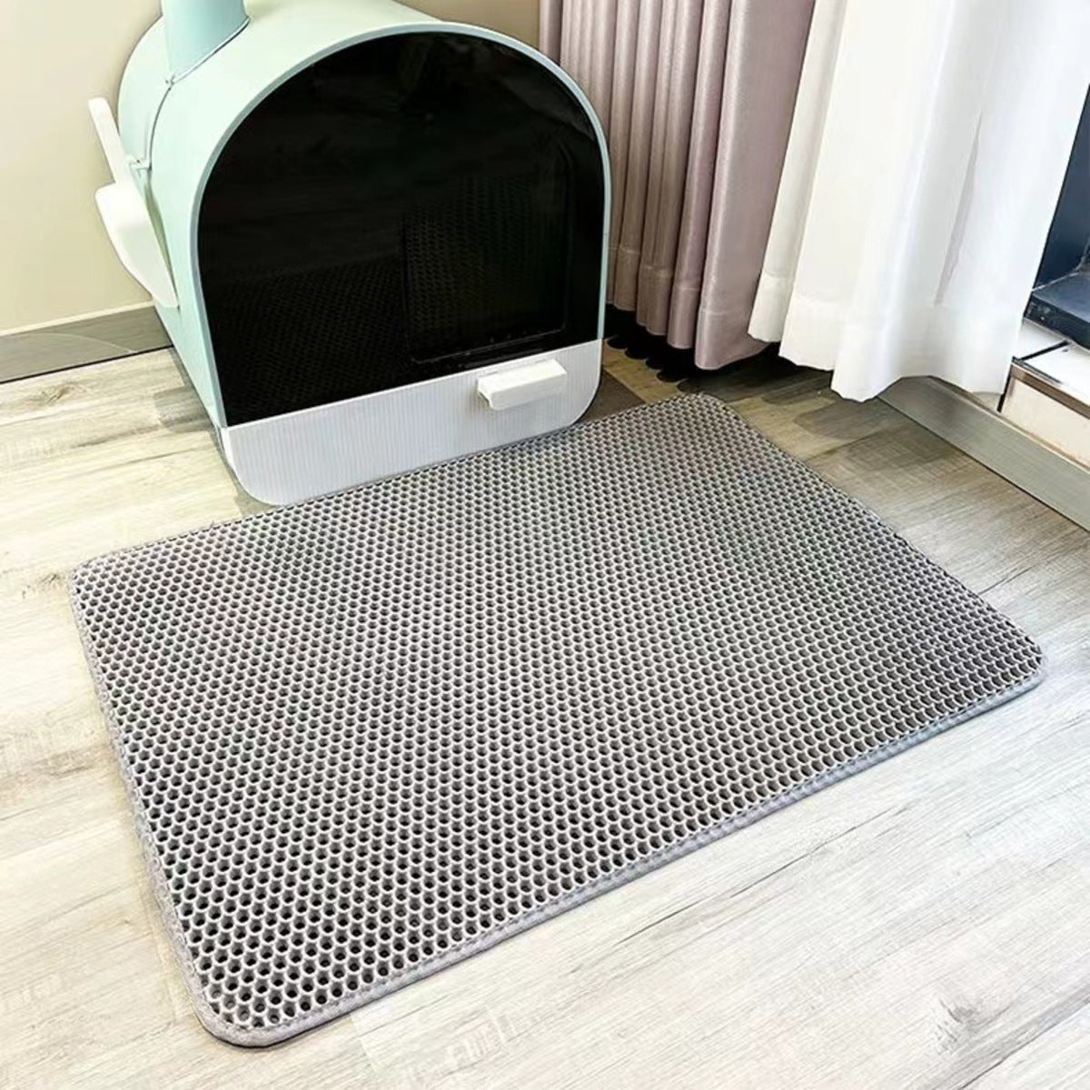 Double-Layer EVA Cat Litter Trapping Mat, 45 × 60 cm - image 3