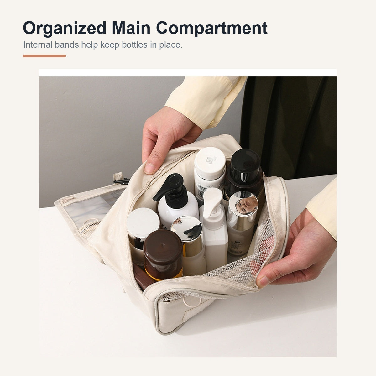 Fold-Out Hanging Toiletry Organizer Bag - image 4