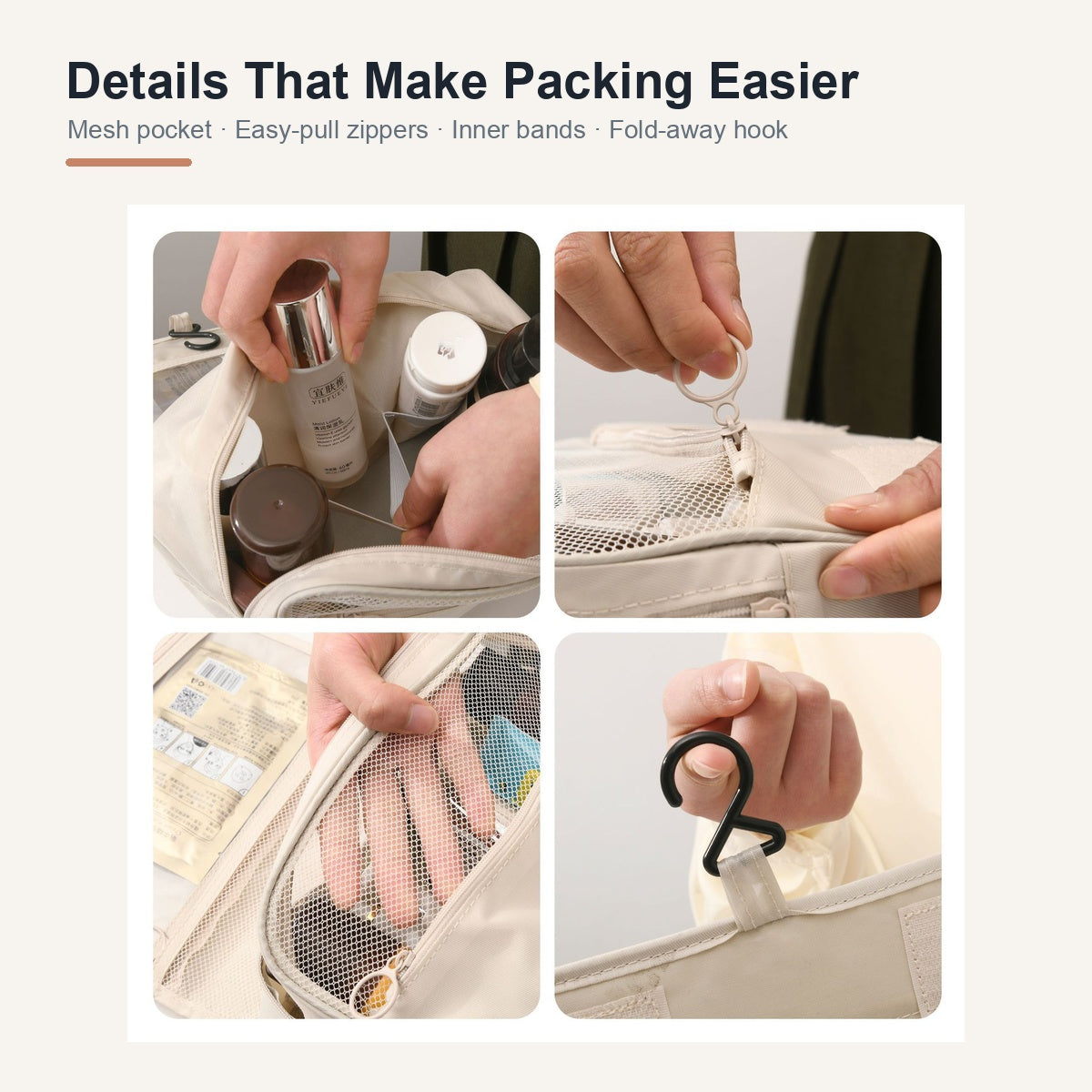 Fold-Out Hanging Toiletry Organizer Bag - image 5