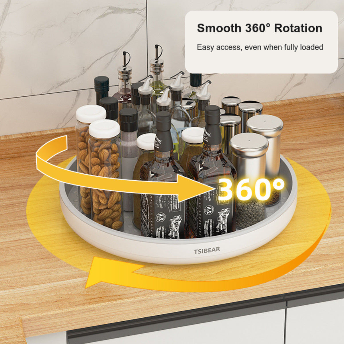 360° Rotating Organizer Tray, 25–30 cm - image 5