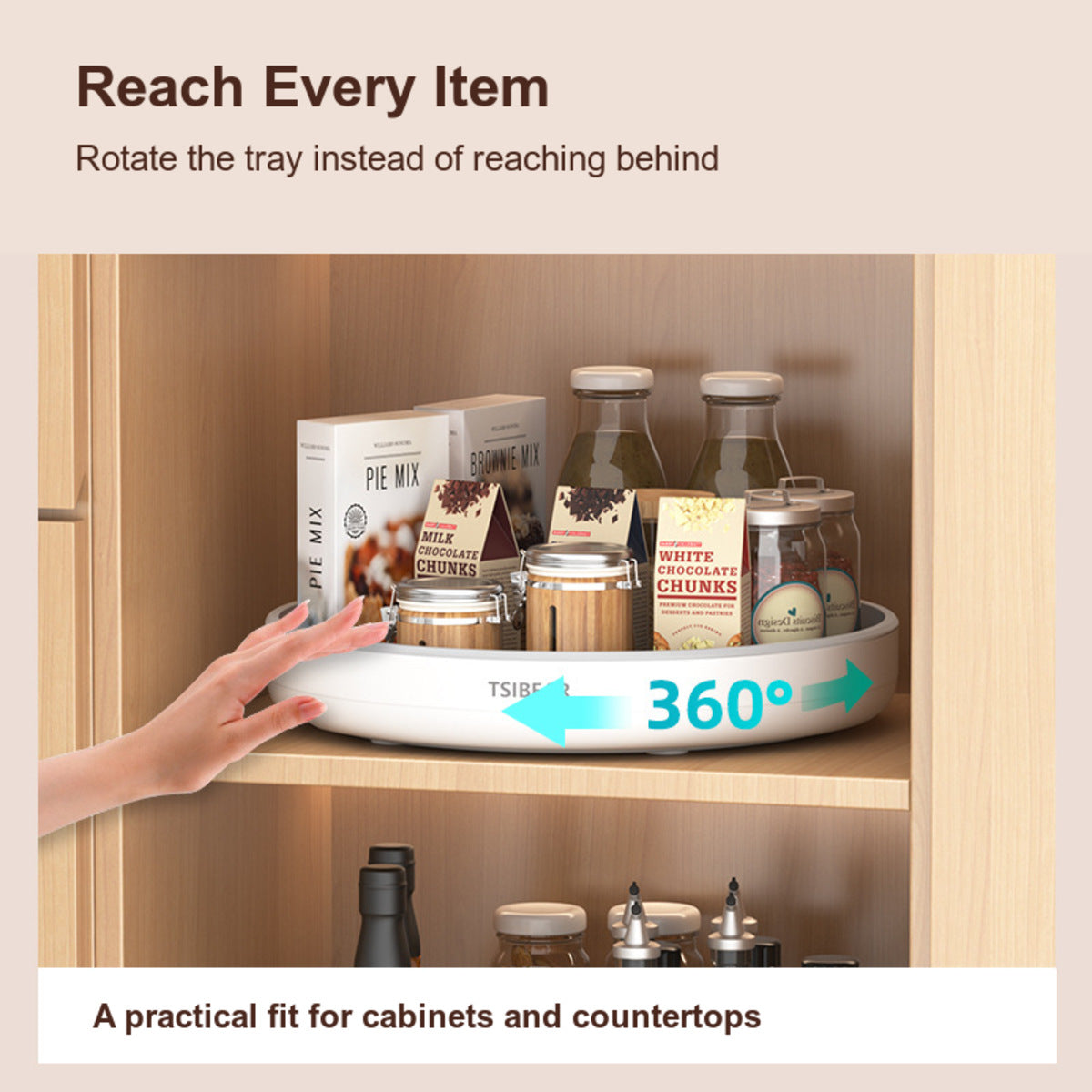 360° Rotating Organizer Tray, 25–30 cm - image 6