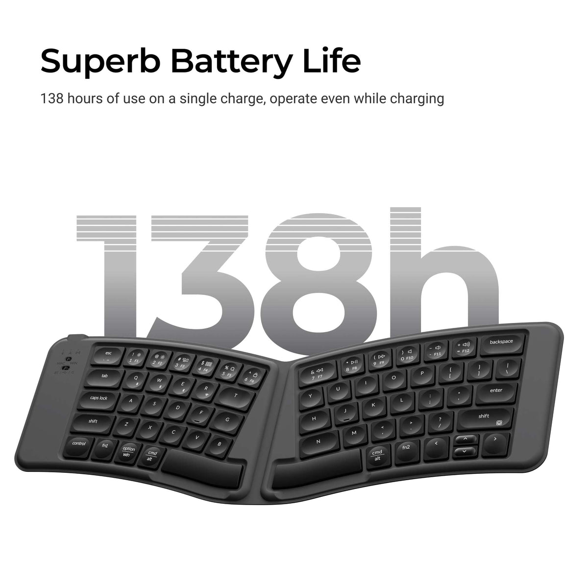 Keychron B11 Pro Ultra-Slim Wireless Foldable Keyboard - image 4