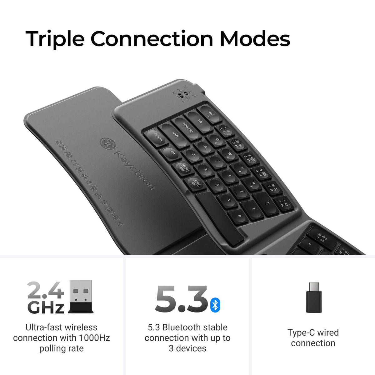 Keychron B11 Pro Ultra-Slim Wireless Foldable Keyboard - image 5