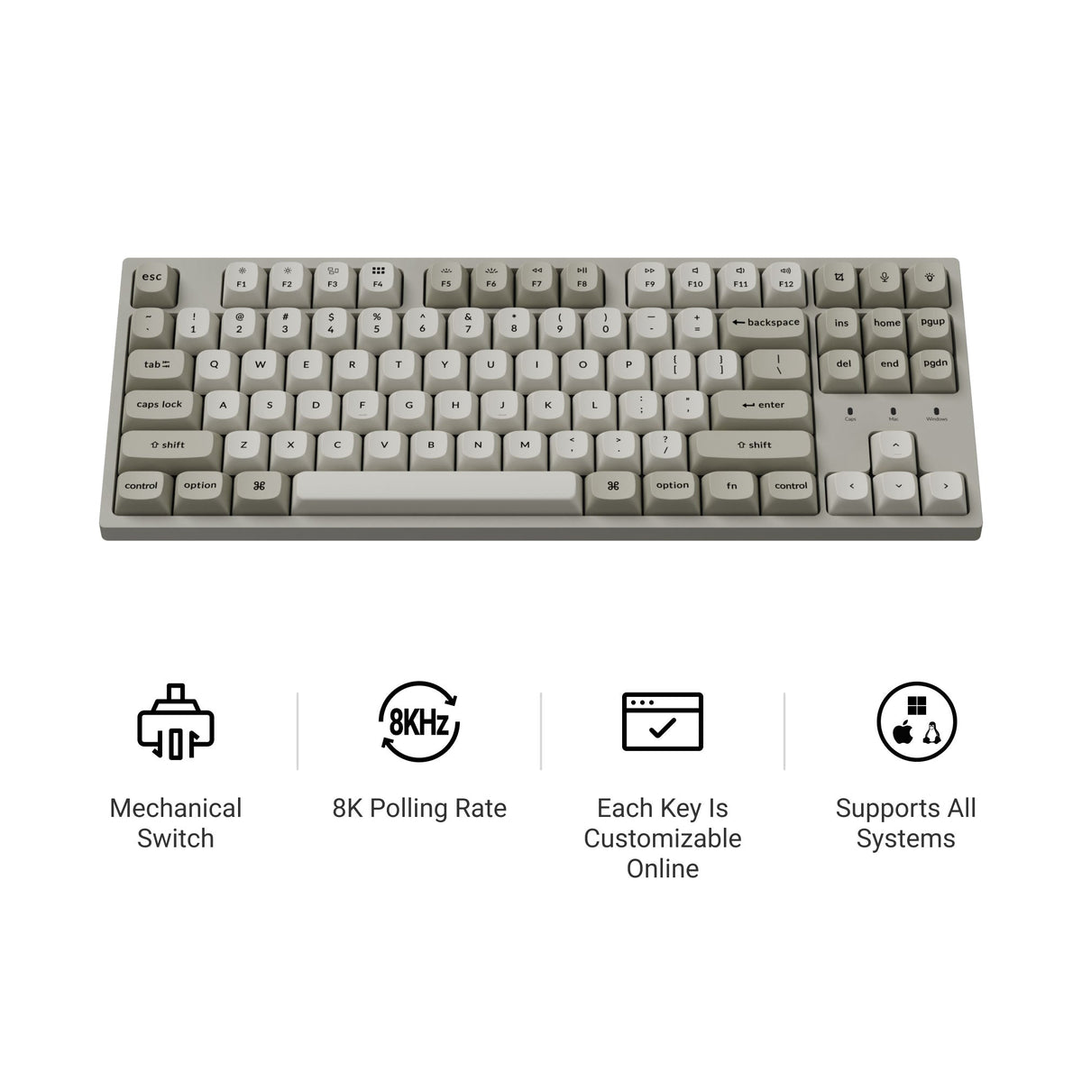 Keychron C1 Pro 8K QMK Wired Custom Mechanical Keyboard - image 4