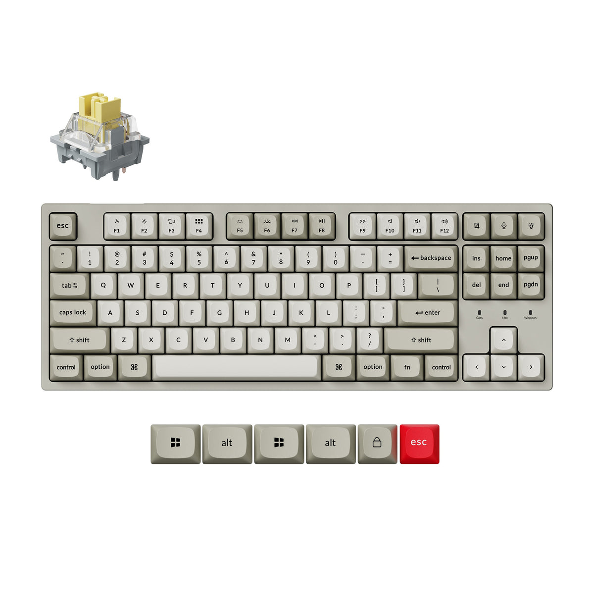 Keychron C1 Pro 8K QMK Wired Custom Mechanical Keyboard - image 3