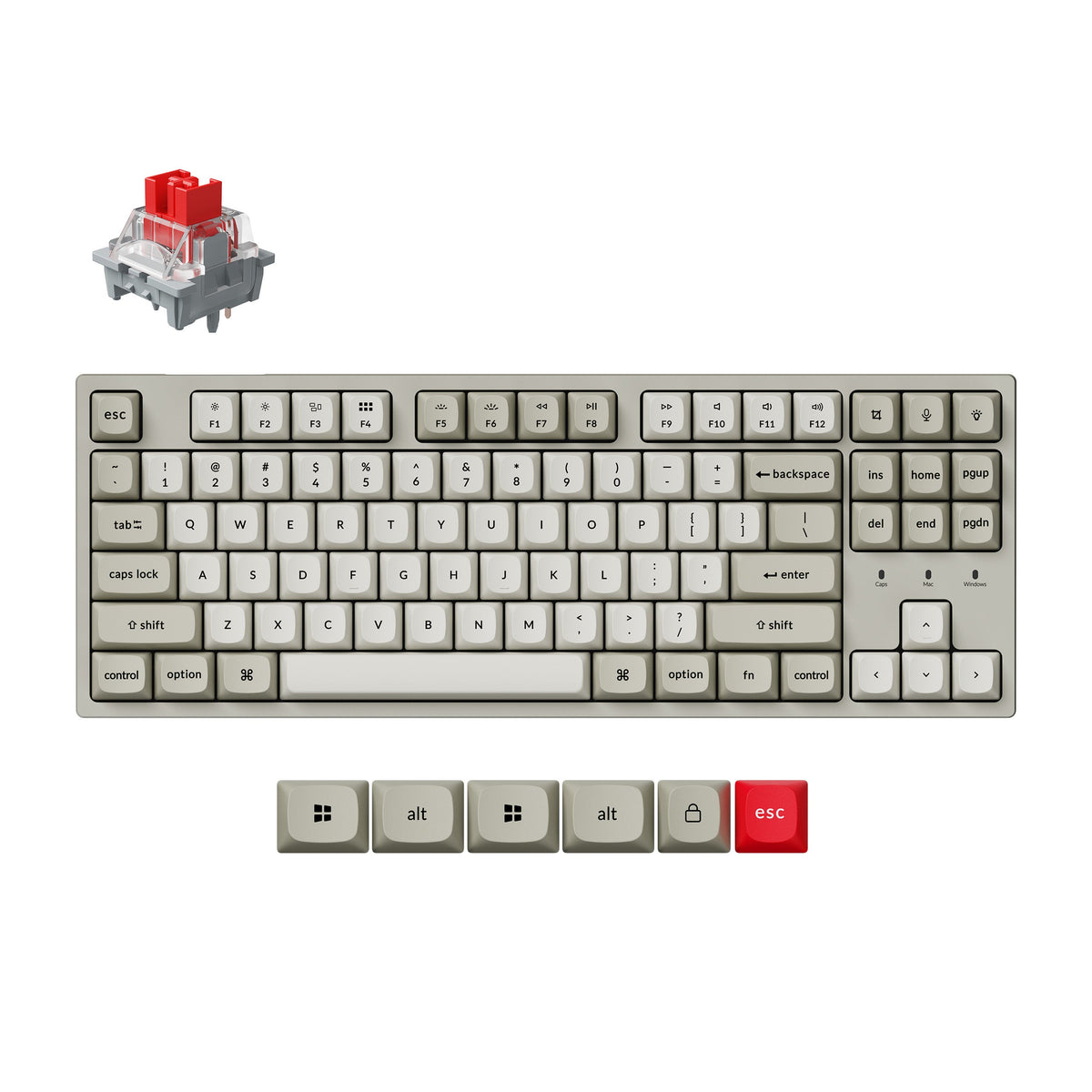 Keychron C1 Pro 8K QMK Wired Custom Mechanical Keyboard - image 2
