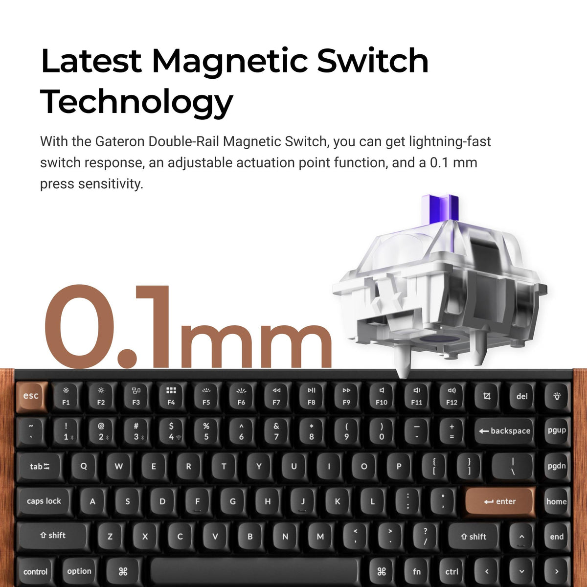 Keychron K2 HE Wireless Magnetic Switch Custom Keyboard - image 4