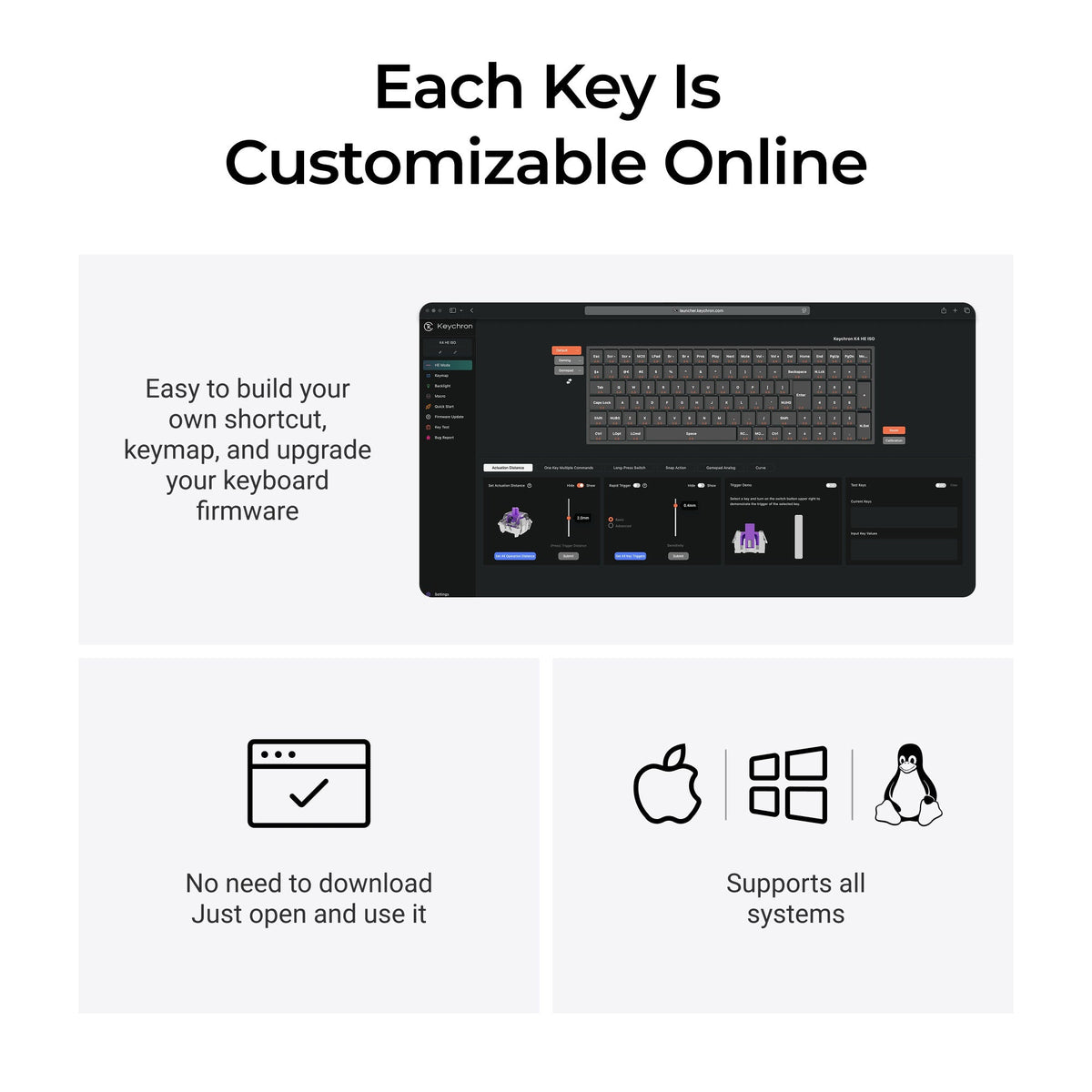 Keychron K4 HE Wireless Magnetic Switch Custom Keyboard ISO Layout Collection - image 6