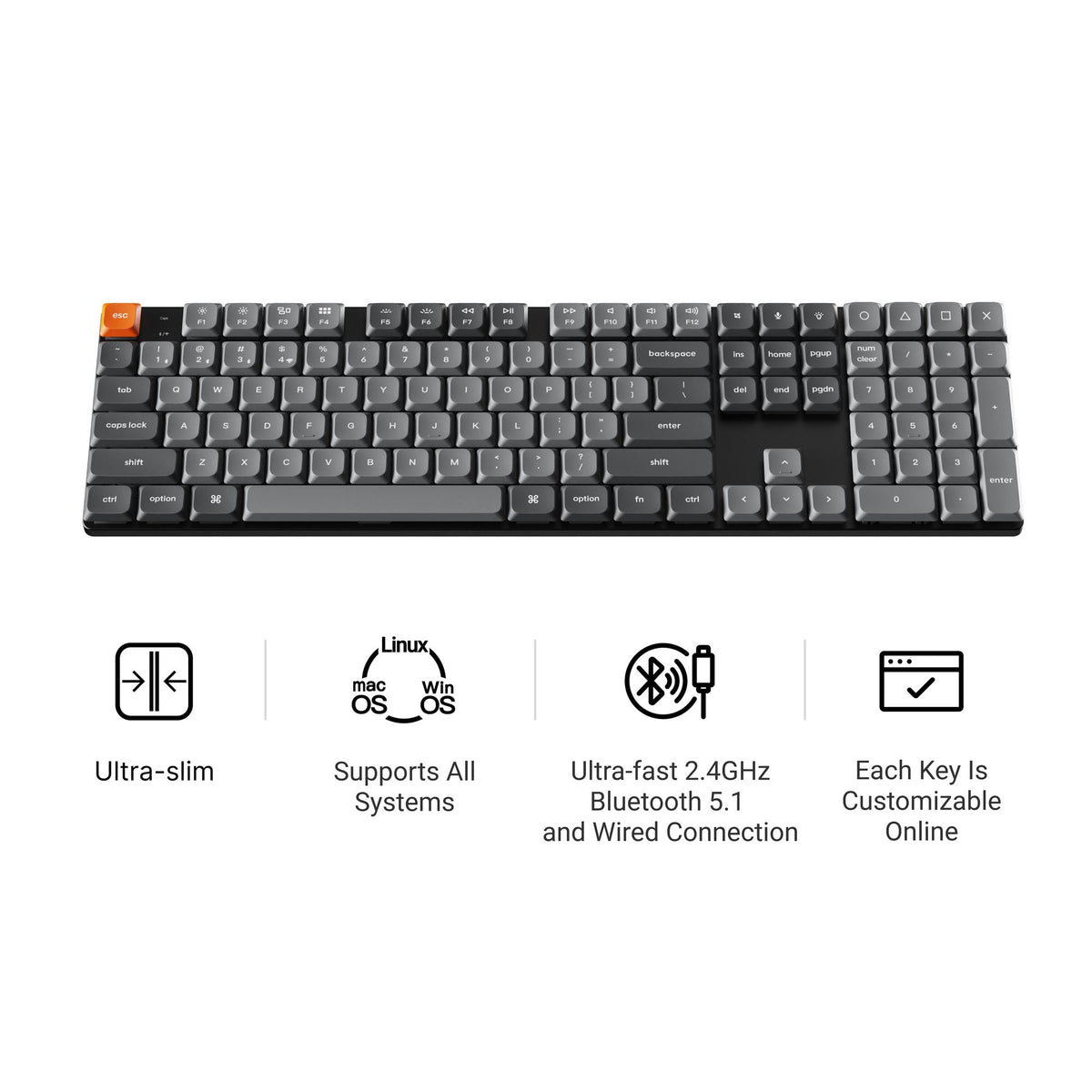 Keychron K5 Max QMK/VIA Wireless Custom Mechanical Keyboard - image 3