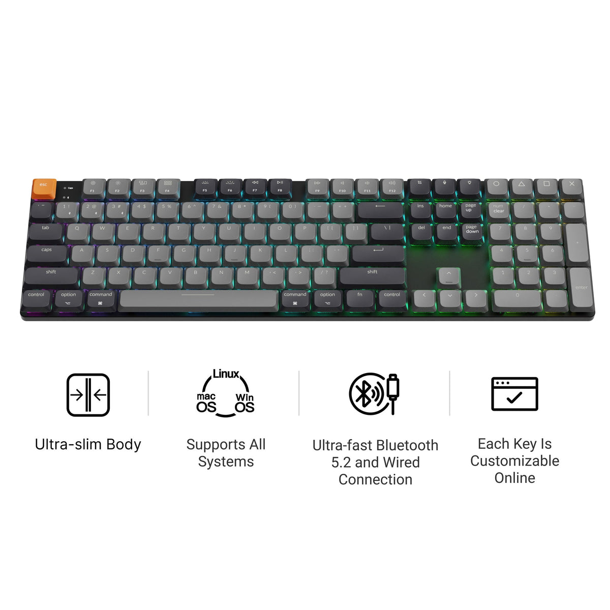 Keychron K5 QMK Wireless Mechanical Keyboard (Version 2) - image 3