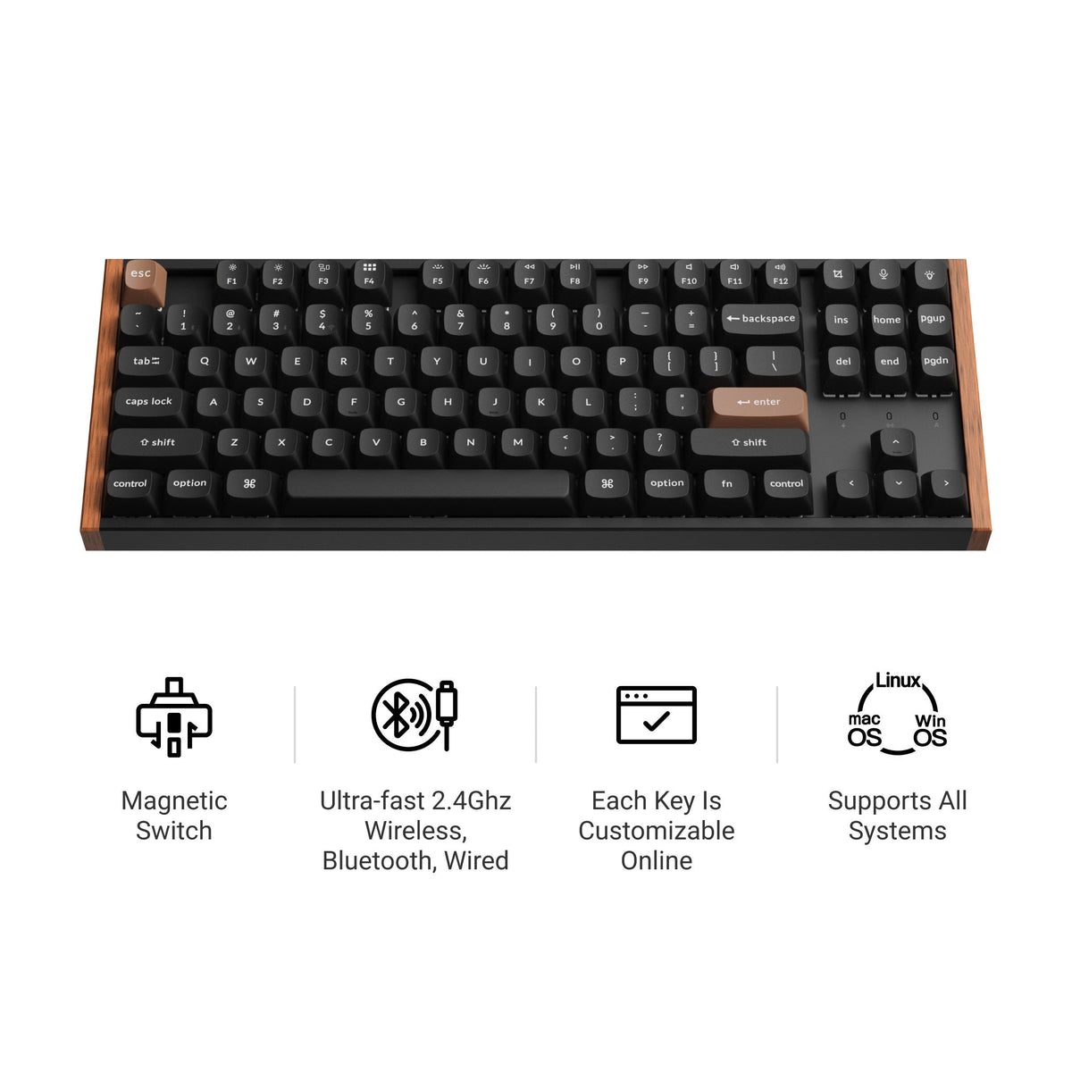 Keychron K8 HE Wireless Magnetic Switch Custom Keyboard - image 4