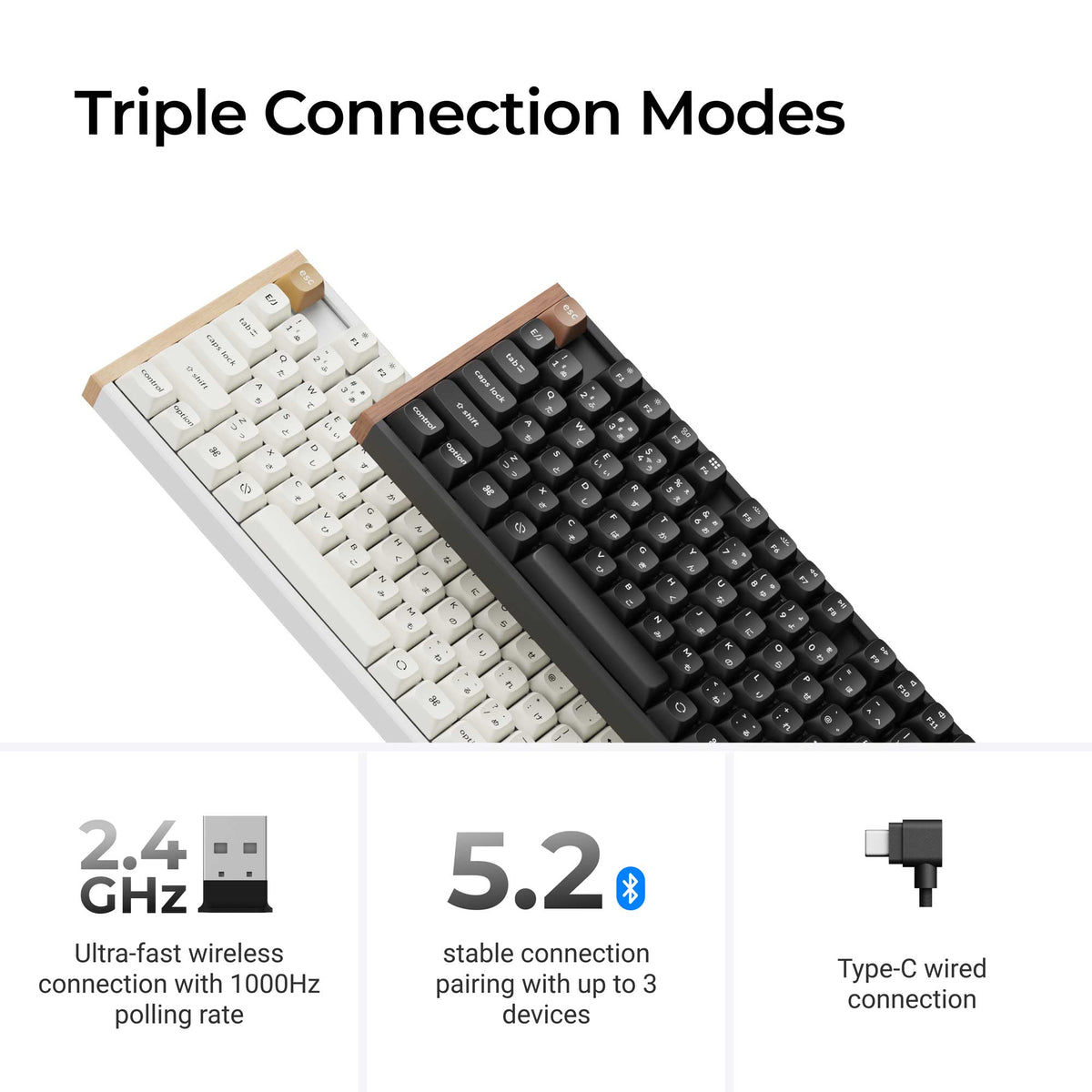 Keychron K8 HE Wireless Magnetic Switch Custom Keyboard (Japan JIS Layout) - image 5