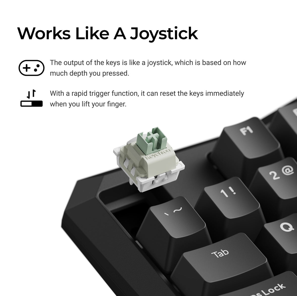 Keychron C0 HE One Handed Magnetic Switch Gaming Keyboard - image 4