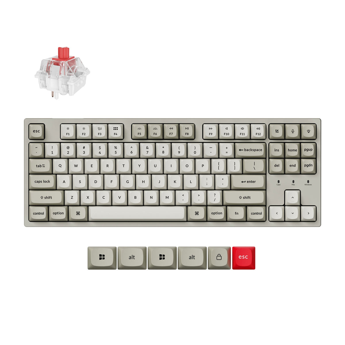 Keychron C1 Pro 8K QMK Wired Custom Mechanical Keyboard - image 1