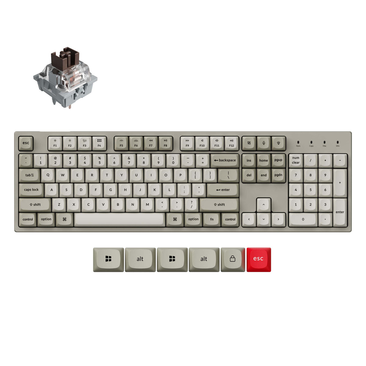 Keychron C2 Pro 8K QMK Wired Custom Mechanical Keyboard - image 3
