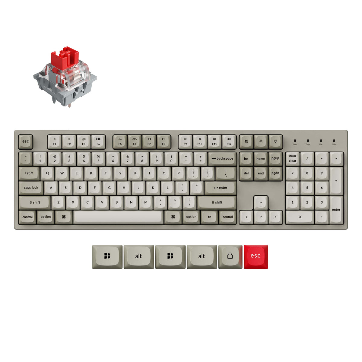 Keychron C2 Pro 8K QMK Wired Custom Mechanical Keyboard - image 2