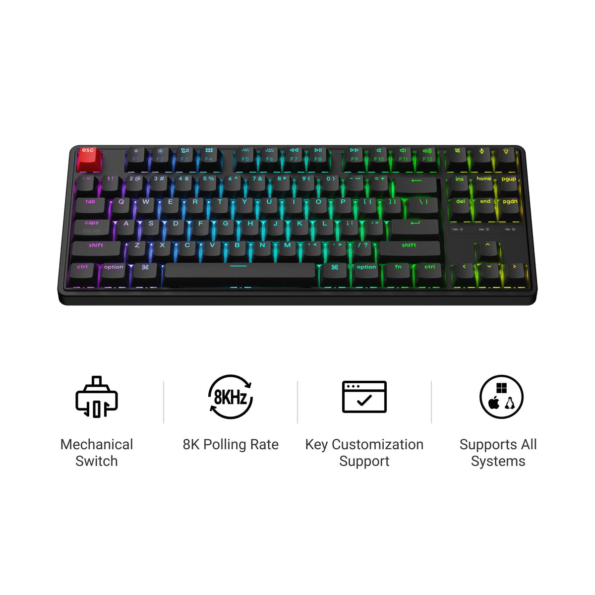 Keychron C3 Pro 8K QMK Wired Custom Mechanical Keyboard - image 3