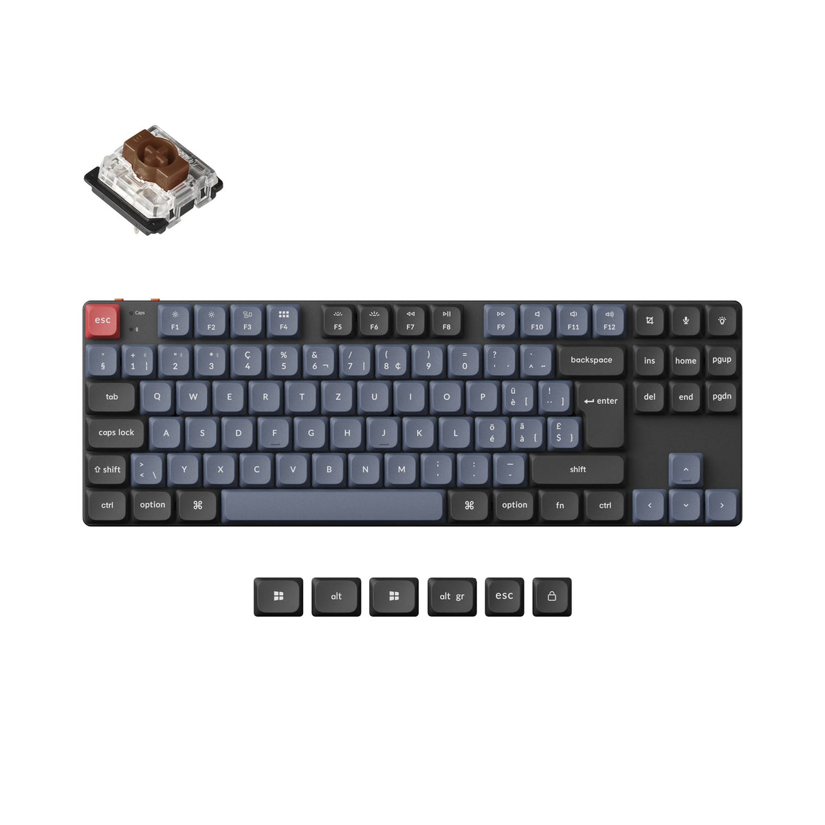 Keychron K1 Pro QMK/VIA Wireless Custom Mechanical Keyboard ISO Layout Collection - image 6