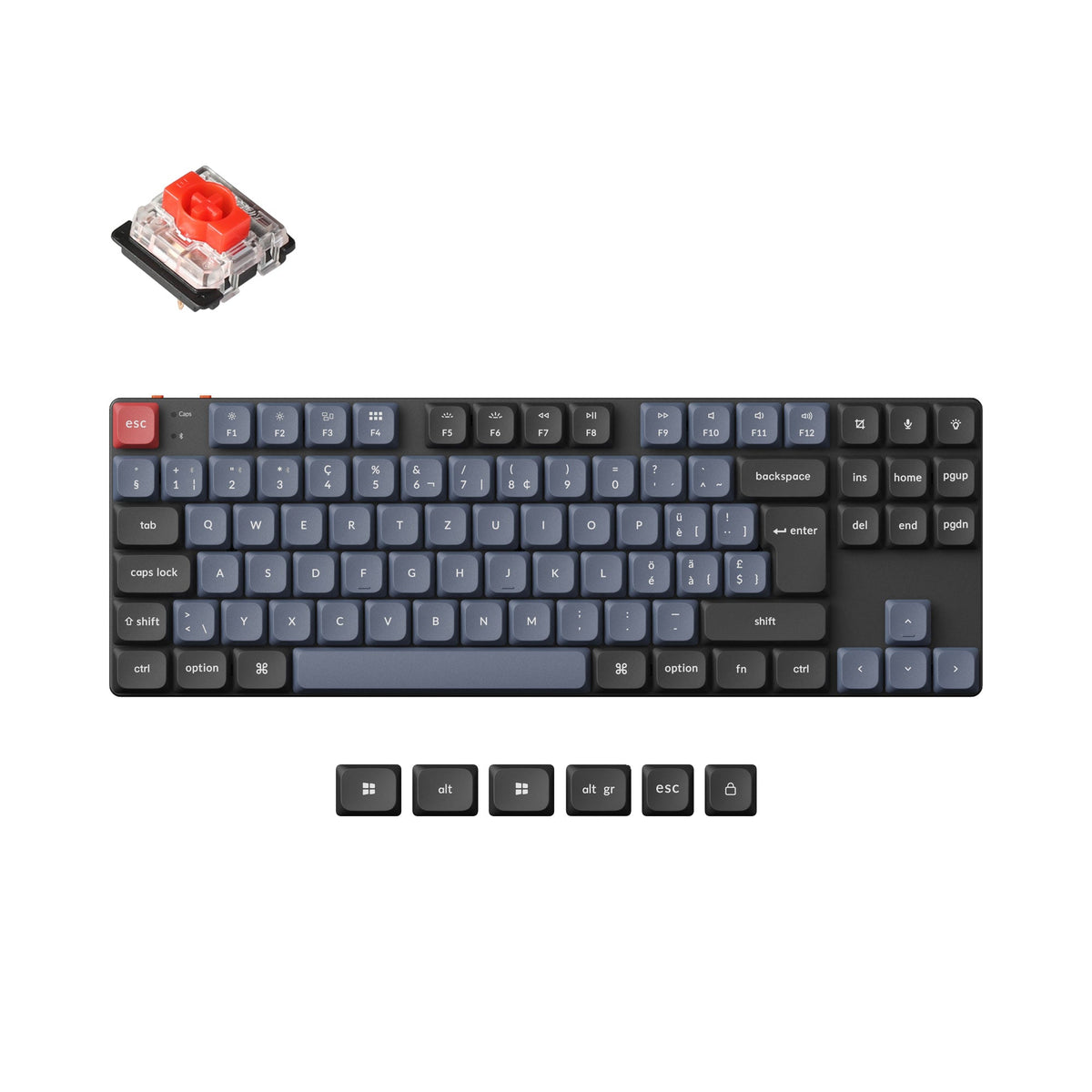 Keychron K1 Pro QMK/VIA Wireless Custom Mechanical Keyboard ISO Layout Collection - image 5