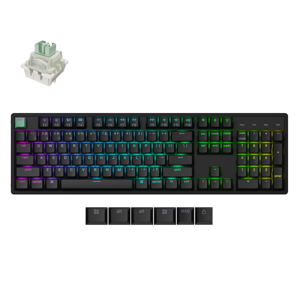 Keychron K10 HE Wireless Magnetic Switch Custom Keyboard - image 6