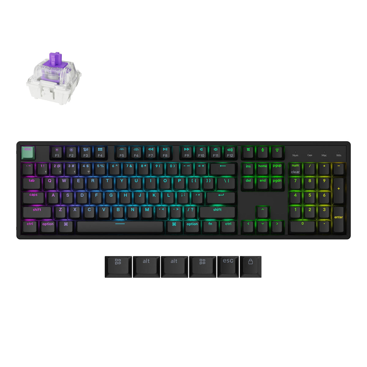 Keychron K10 HE Wireless Magnetic Switch Custom Keyboard - image 5