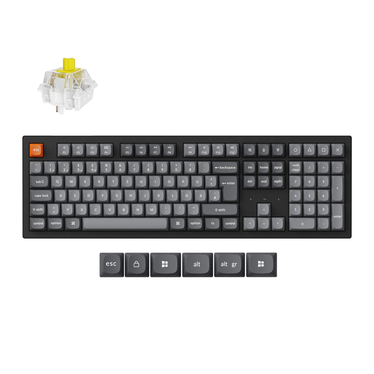 Keychron K10 Max QMK Wireless Mechanical Keyboard ISO Layout Collection - image 1