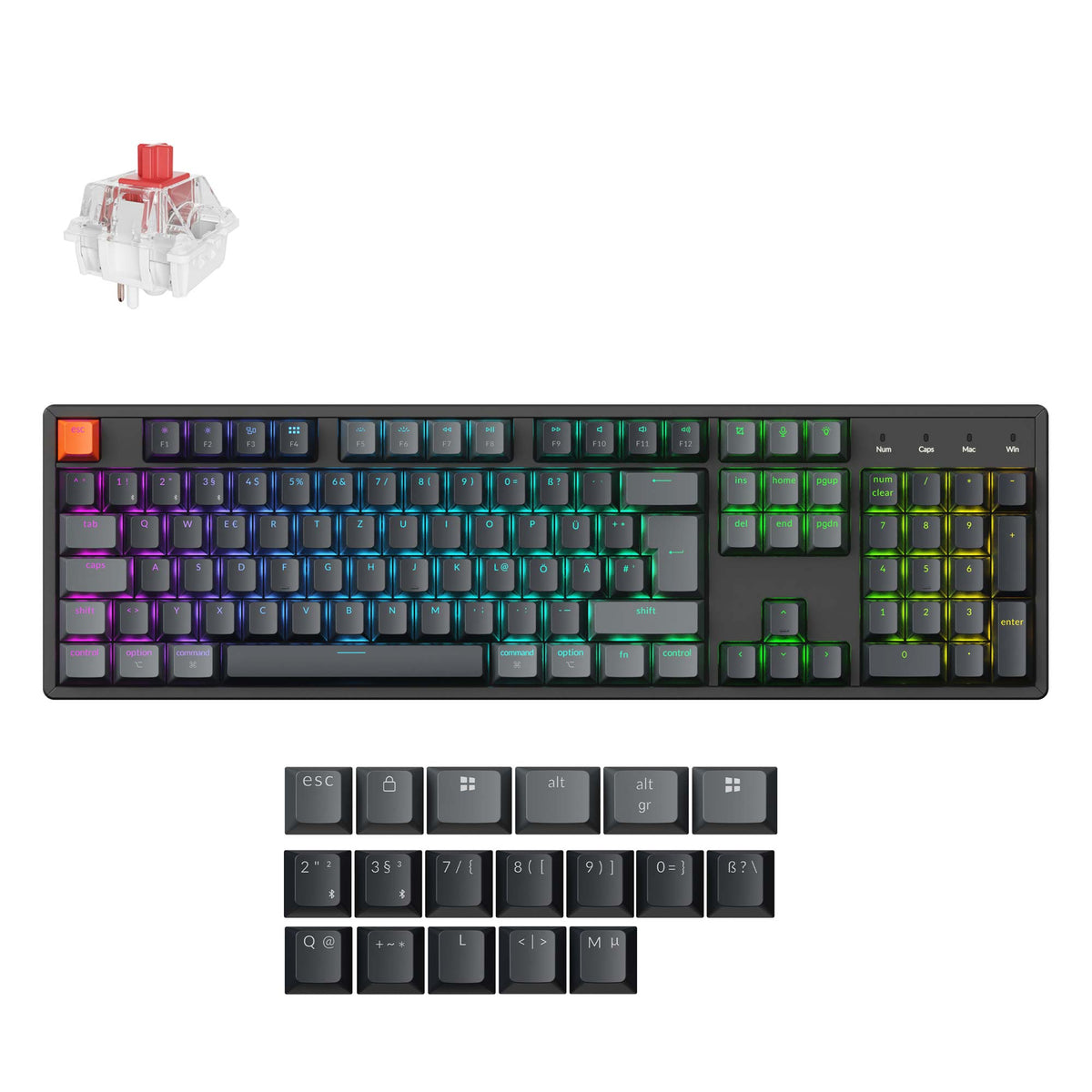 Keychron K10 QMK Wireless Mechanical Keyboard (ISO Layout) - Version 2 - image 2