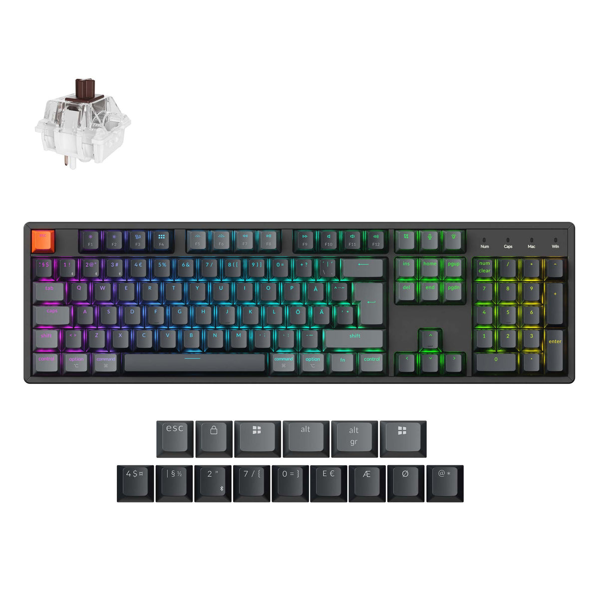 Keychron K10 QMK Wireless Mechanical Keyboard (ISO Layout) - Version 2 - image 4