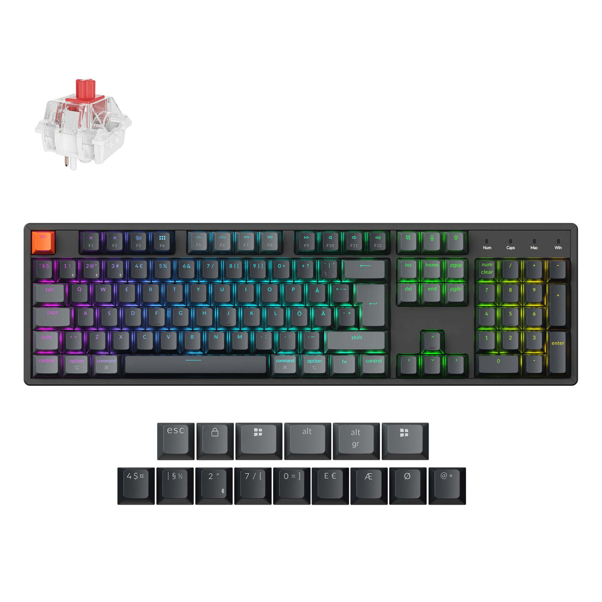 Keychron K10 QMK Wireless Mechanical Keyboard (ISO Layout) - Version 2 - image 3