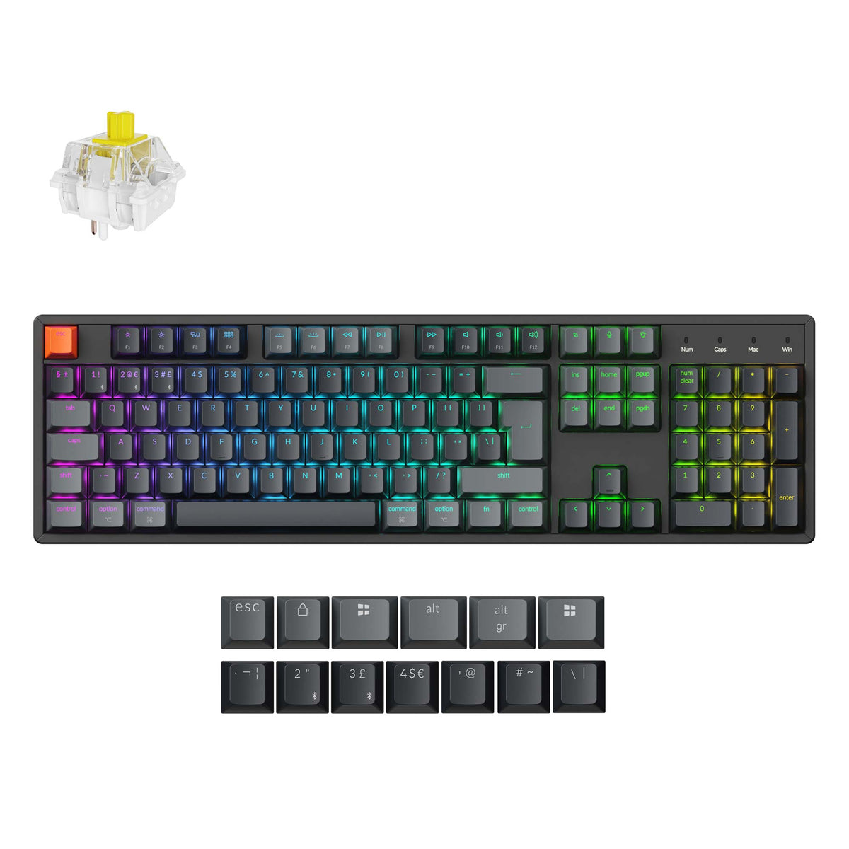 Keychron K10 QMK Wireless Mechanical Keyboard (ISO Layout) - Version 2 - image 1