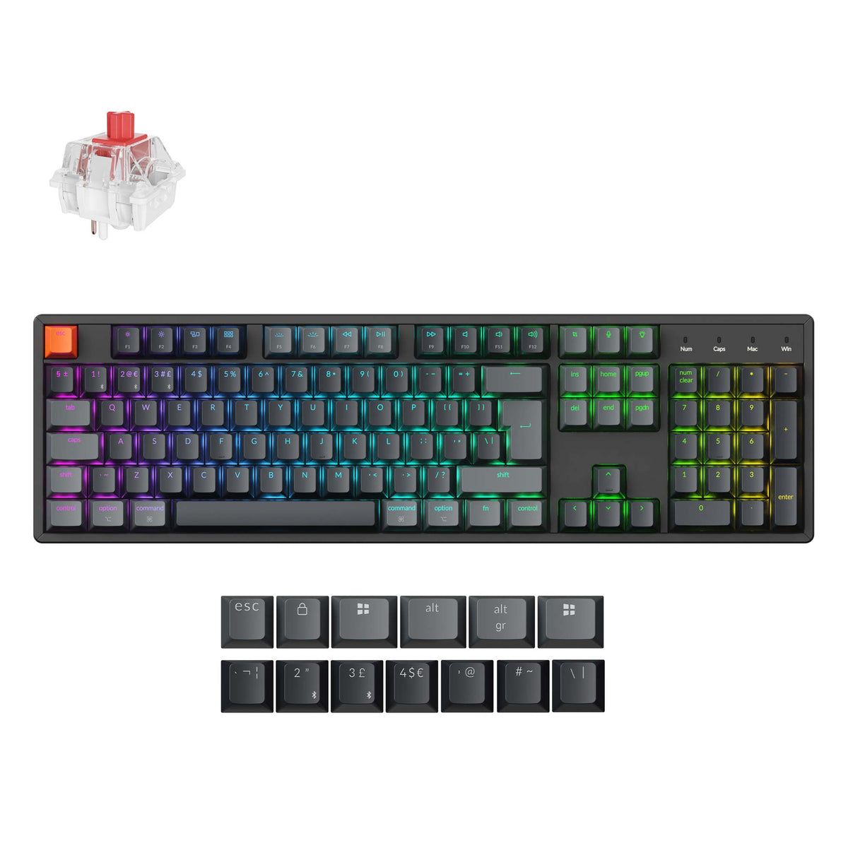 Keychron K10 QMK Wireless Mechanical Keyboard (ISO Layout) - Version 2 - image 6