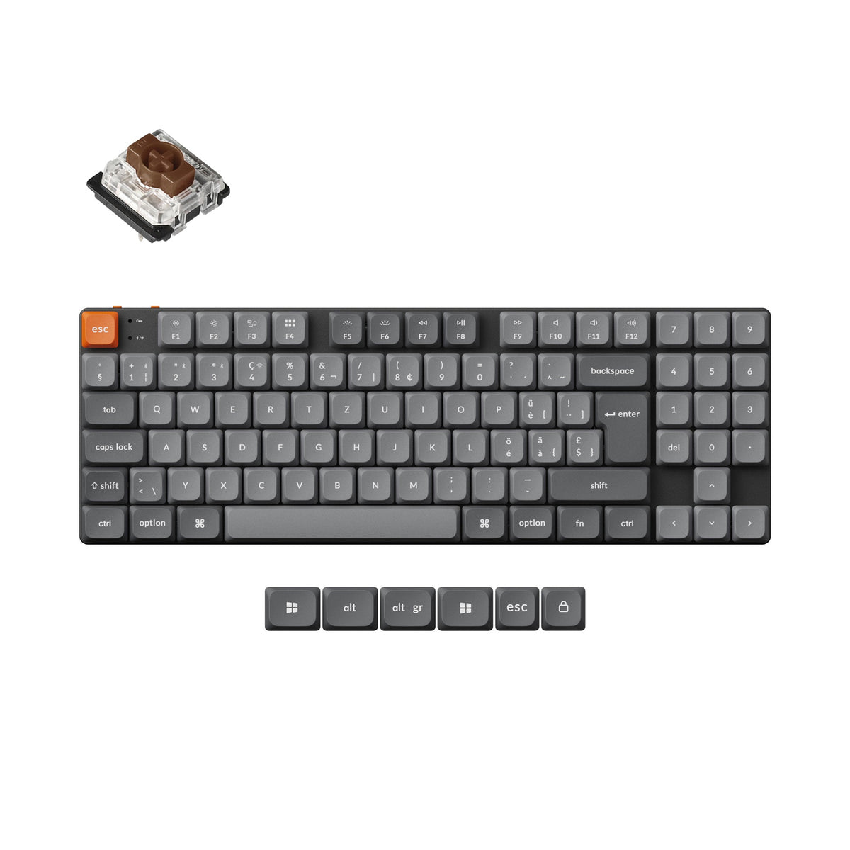 Keychron K13 Max QMK Wireless Custom Mechanical Keyboard ISO Layout Collection - image 1