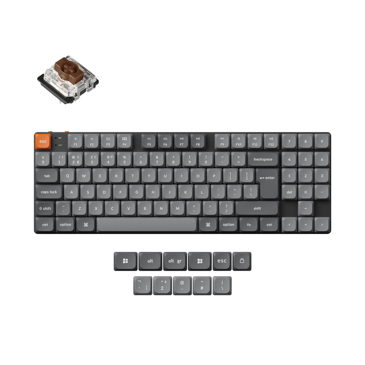 Keychron K13 Max QMK Wireless Custom Mechanical Keyboard ISO Layout Collection - image 3