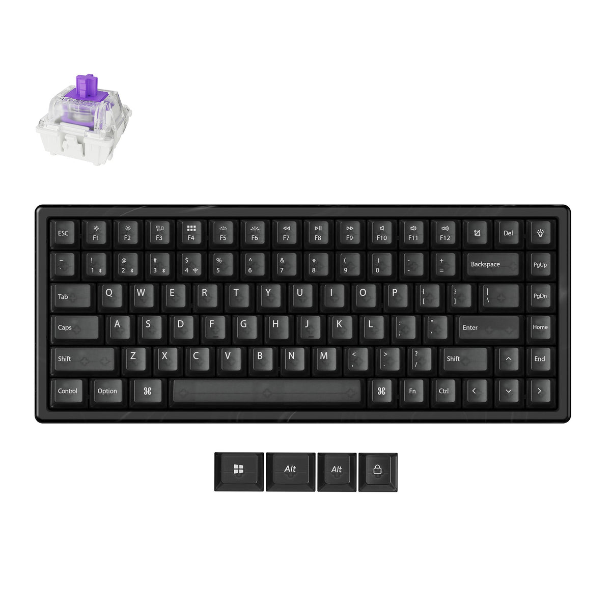 Keychron K2 HE Wireless Magnetic Switch Custom Keyboard - Resin Edition - image 1