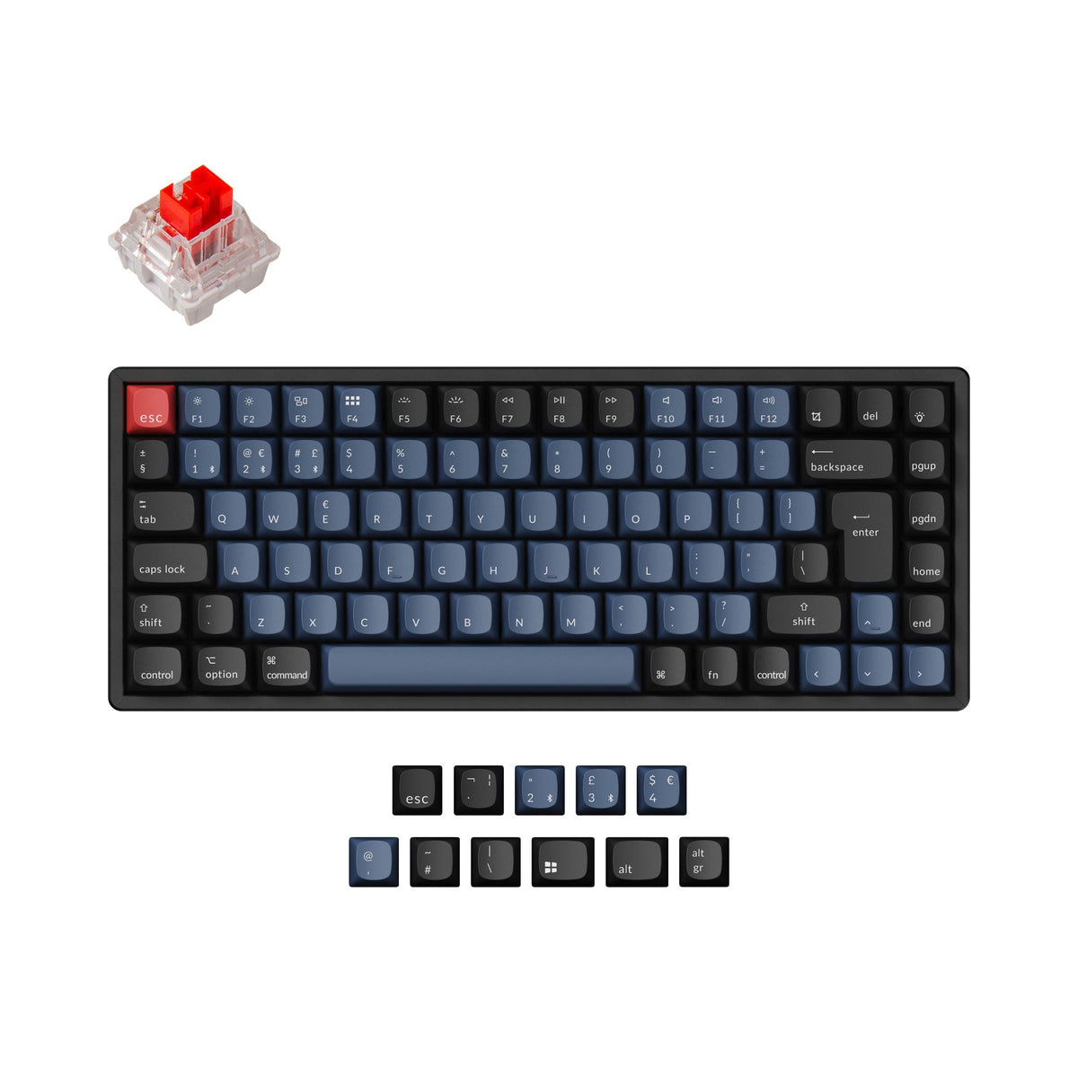 Keychron K2 Pro QMK/VIA Wireless Mechanical Keyboard ISO Layout Collection - image 1