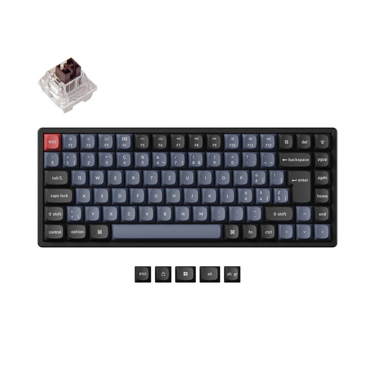 Keychron K2 Pro QMK/VIA Wireless Mechanical Keyboard ISO Layout Collection - image 5