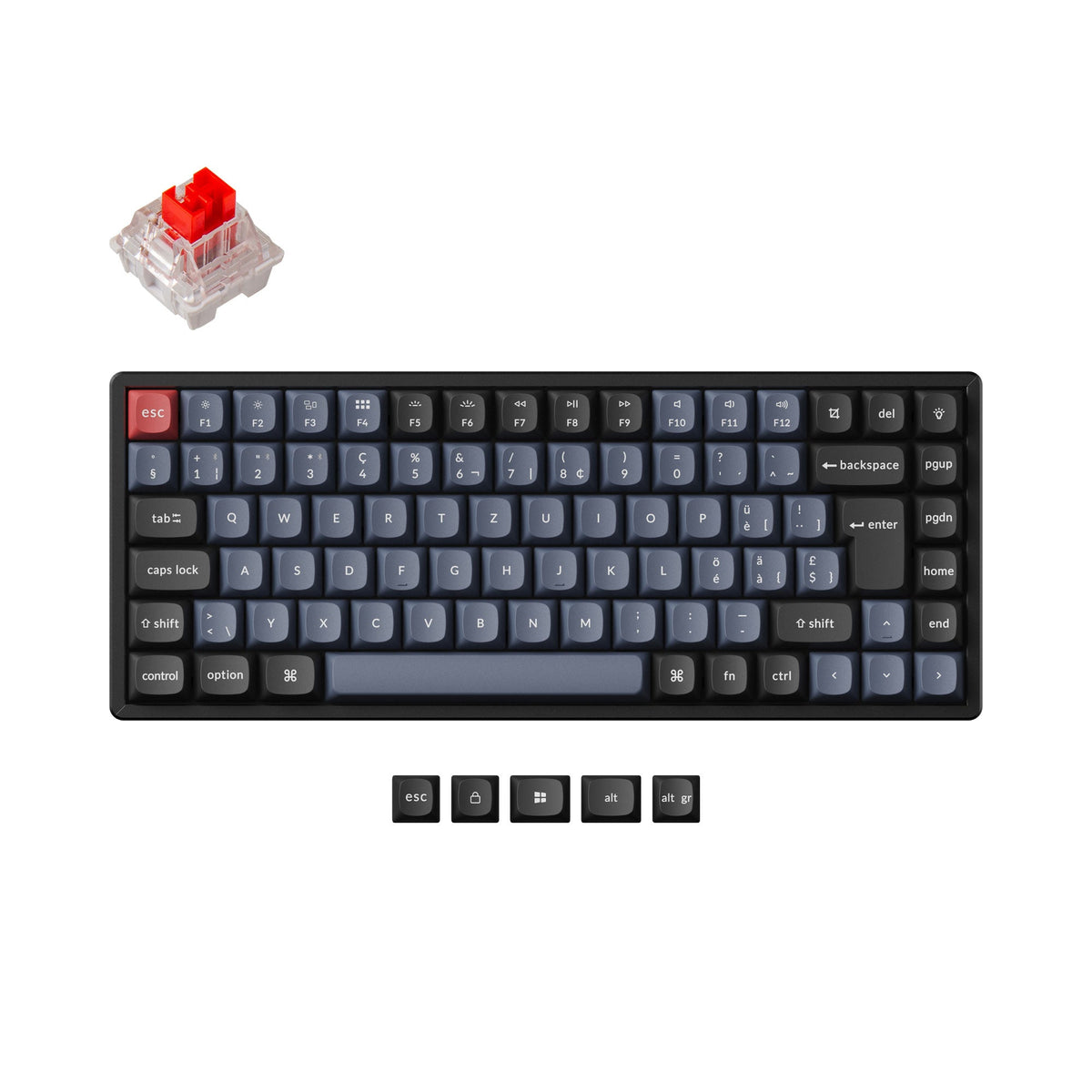 Keychron K2 Pro QMK/VIA Wireless Mechanical Keyboard ISO Layout Collection - image 4