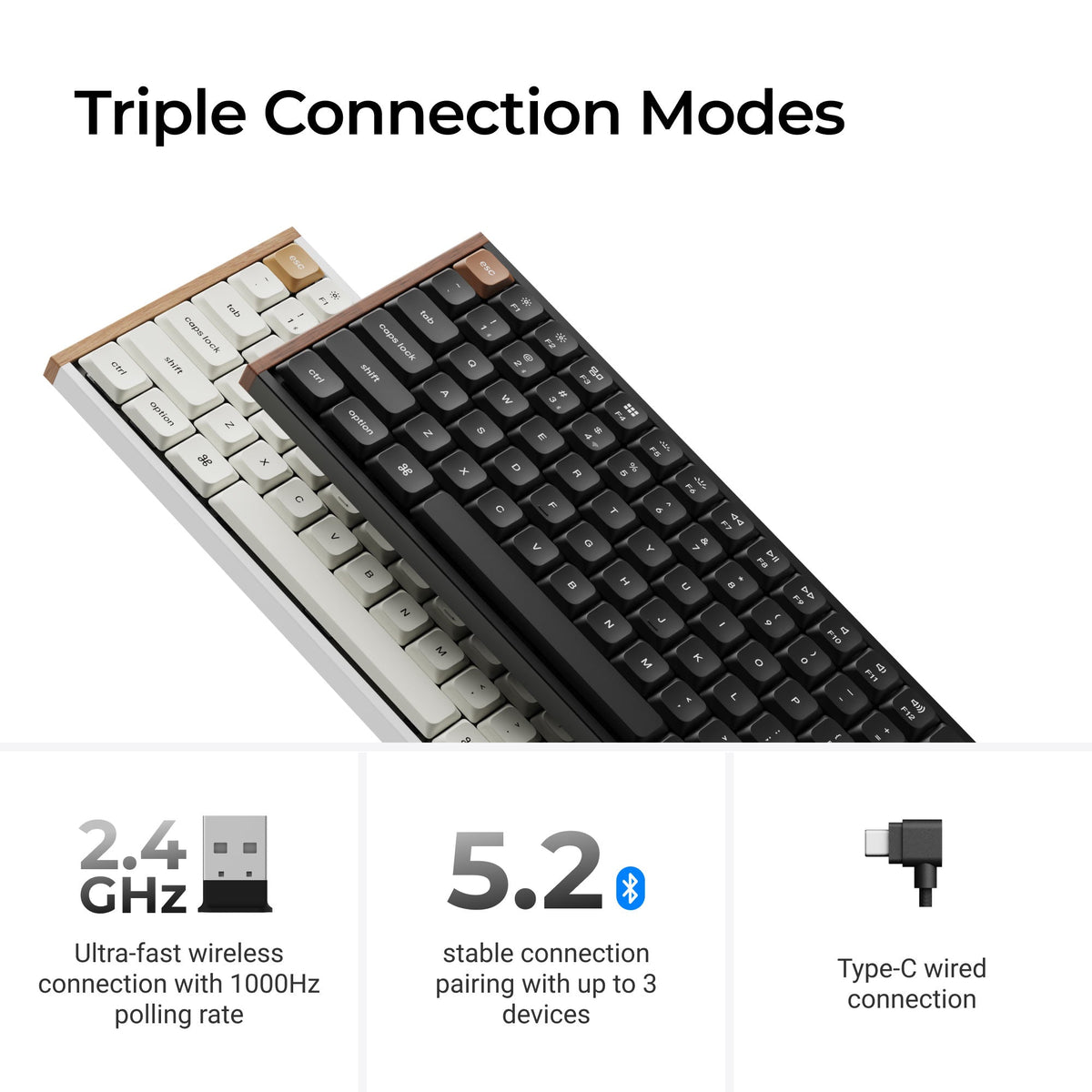 Keychron K3 HE Wireless Magnetic Switch Custom Keyboard - image 6