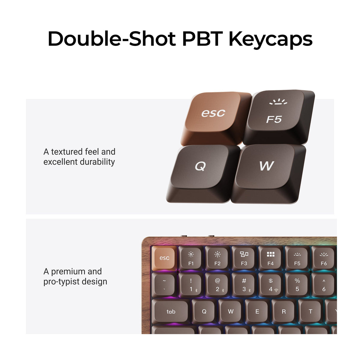 Keychron K3 Max QMK Wireless Custom Mechanical Keyboard - All-Wood Special Edition - image 4
