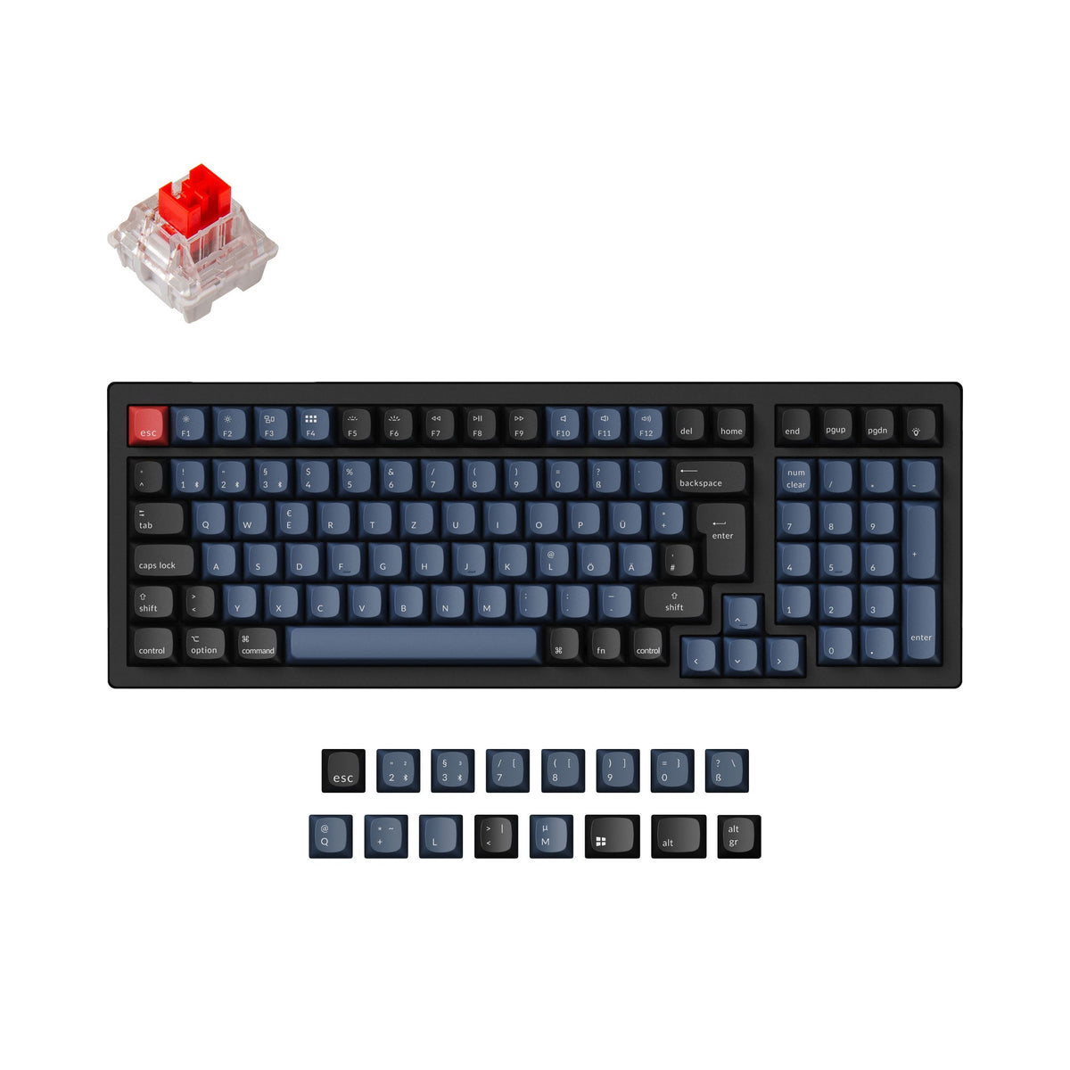 Keychron K4 Pro QMK/VIA Wireless Mechanical Keyboard ISO Layout Collection - image 1