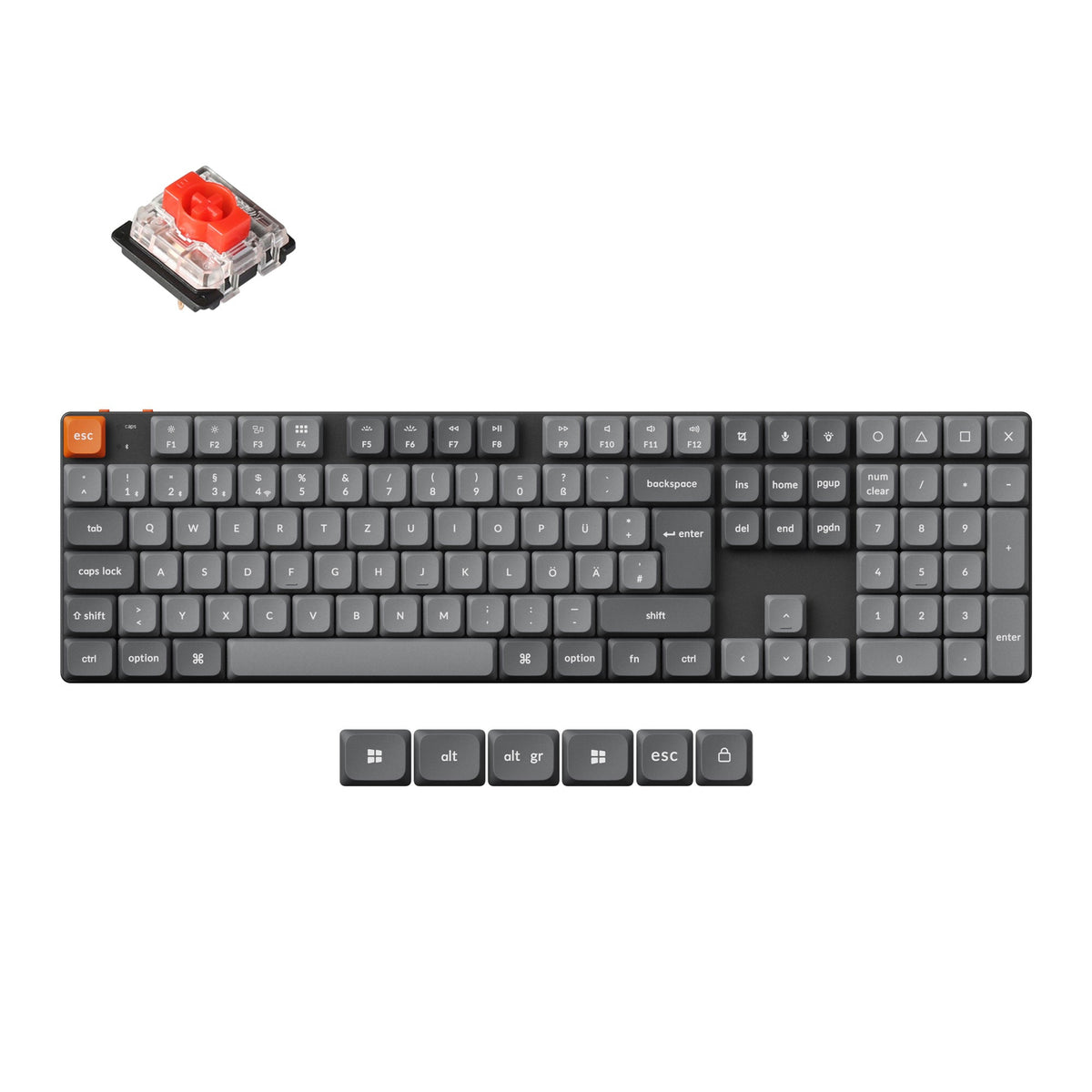 Keychron K5 Max QMK Wireless Custom Mechanical Keyboard ISO Layout Collection - image 5