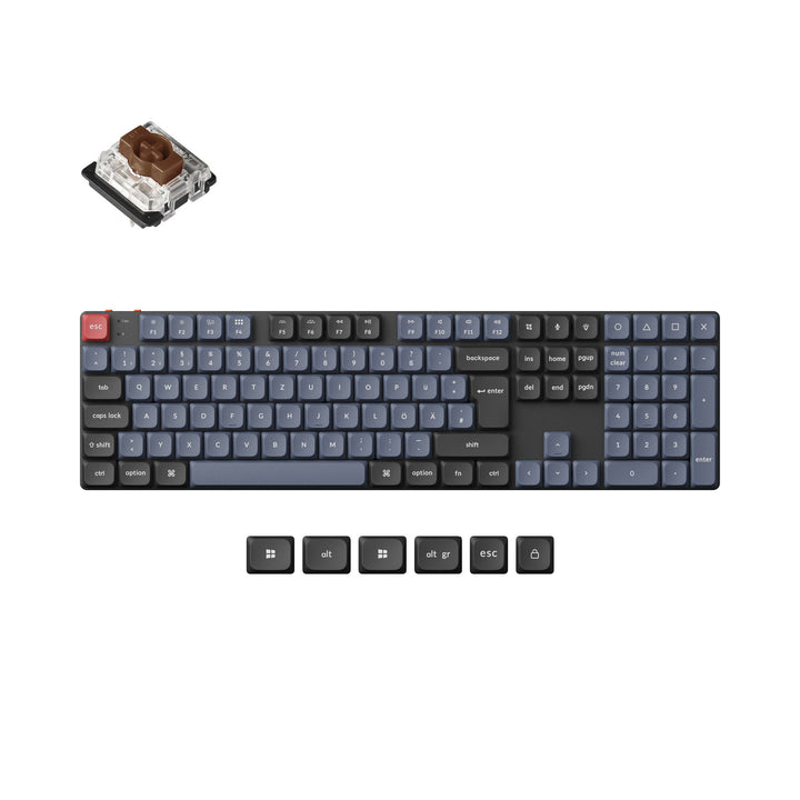 Keychron K5 Pro QMK/VIA Wireless Custom Mechanical Keyboard ISO Layout Collection - image 1