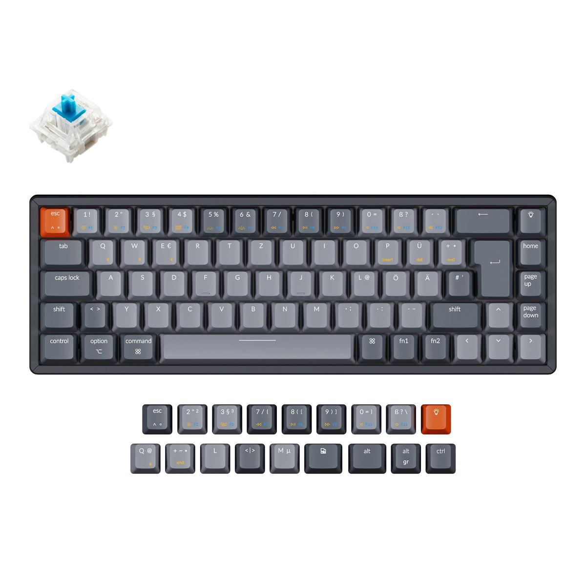 Keychron K6 Wireless Mechanical Keyboard (German ISO-DE Layout) - image 2
