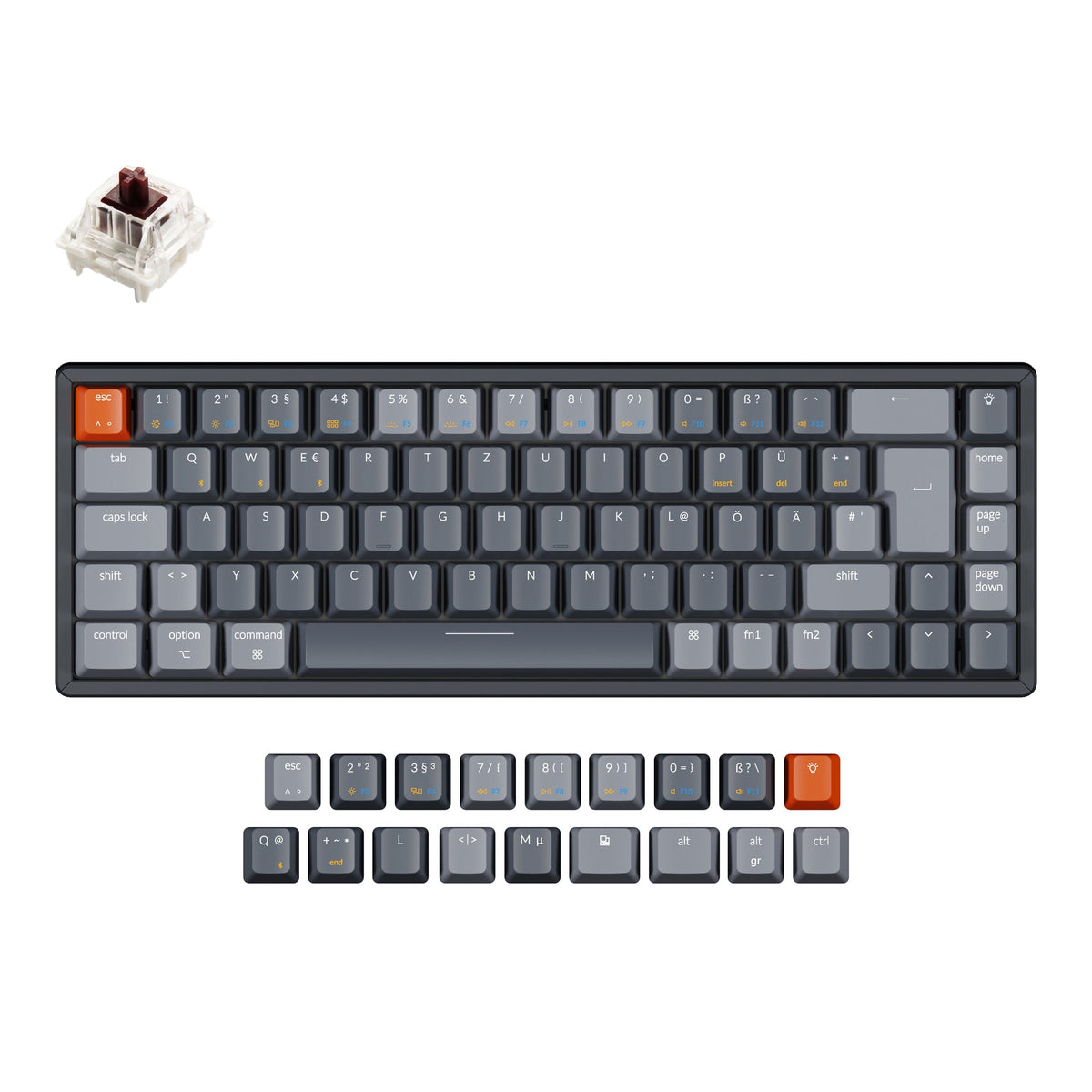 Keychron K6 Wireless Mechanical Keyboard (German ISO-DE Layout) - image 1