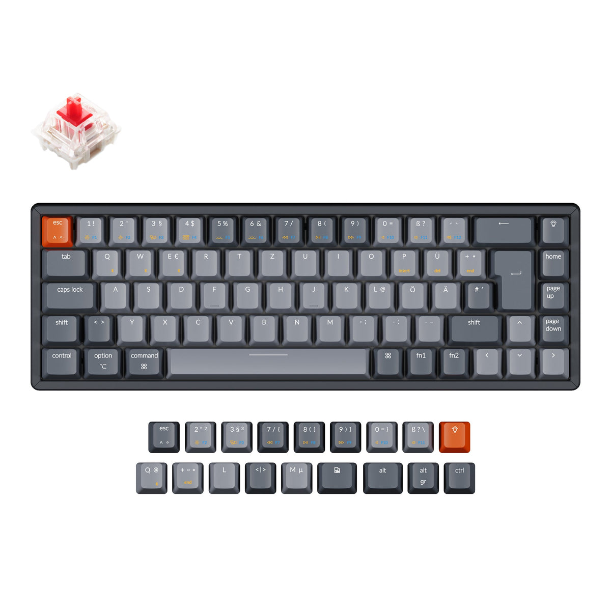 Keychron K6 Wireless Mechanical Keyboard (German ISO-DE Layout) - image 5