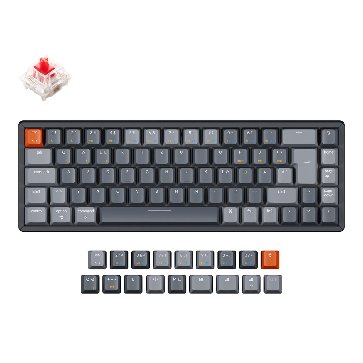 Keychron K6 Wireless Mechanical Keyboard (German ISO-DE Layout) - image 3