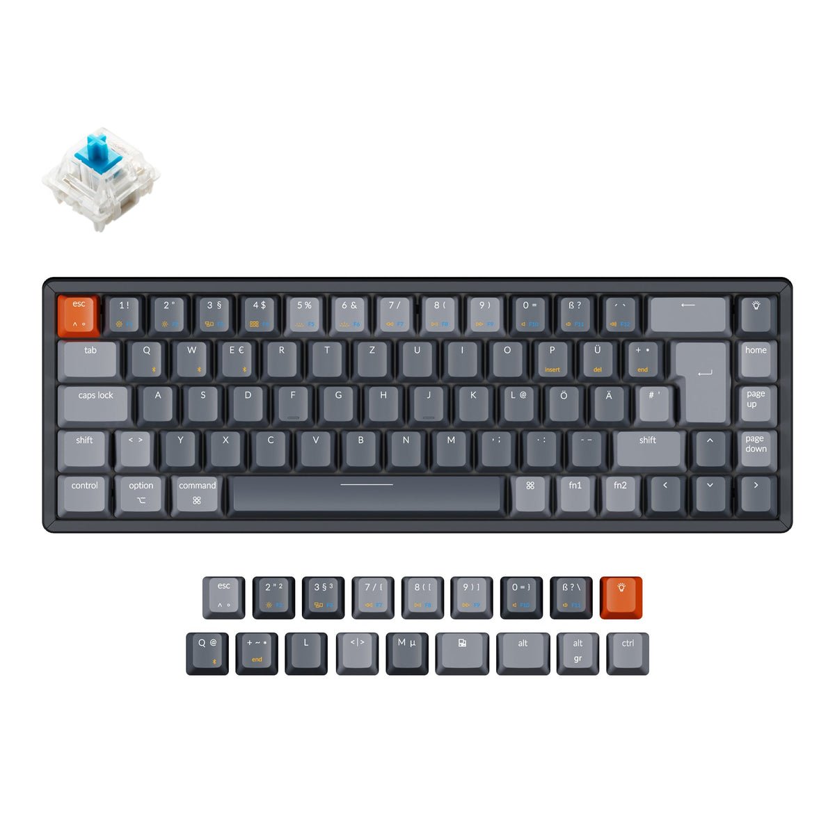 Keychron K6 Wireless Mechanical Keyboard (German ISO-DE Layout) - image 4